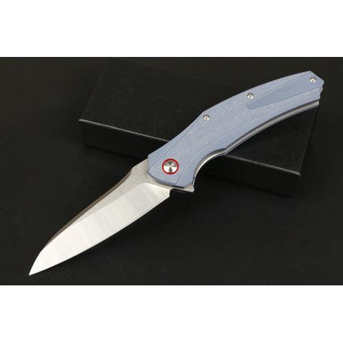JJ079 quick opening bearing folding knife (two-color) only available in black