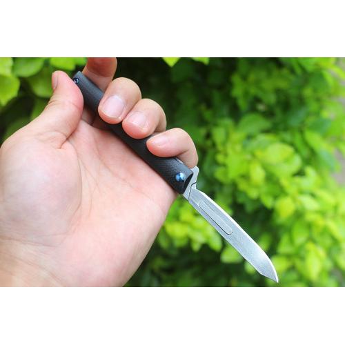 J152 art knife (titanium clip in two colors)