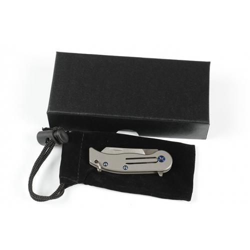 Razor shaped keychain quick opening knife (D2)