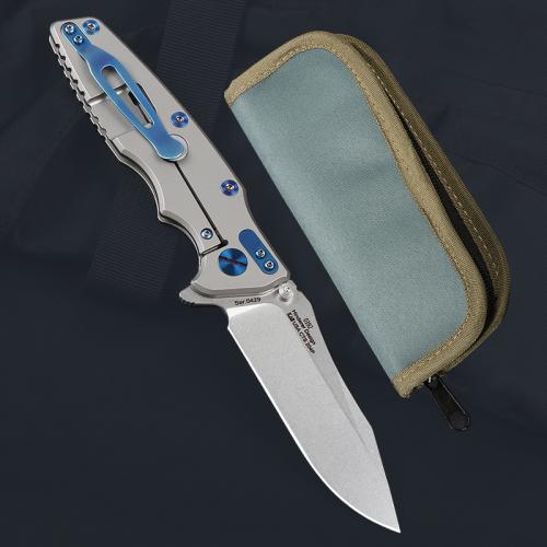 ZT0429 Titanium Handle Folding Knife (Blade Cover)