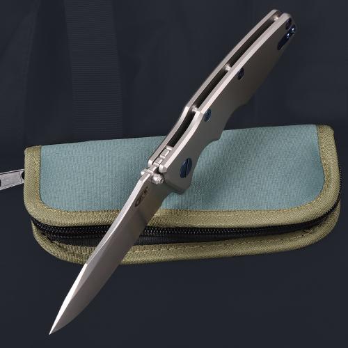 ZT0429 Titanium Handle Folding Knife (Blade Cover)