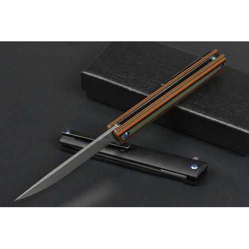 RM066 Quick Opening Folding Knife (4 titanium back clips)