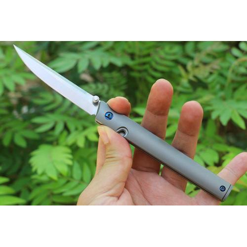JJ097 Titanium Handle Penknife (D2)