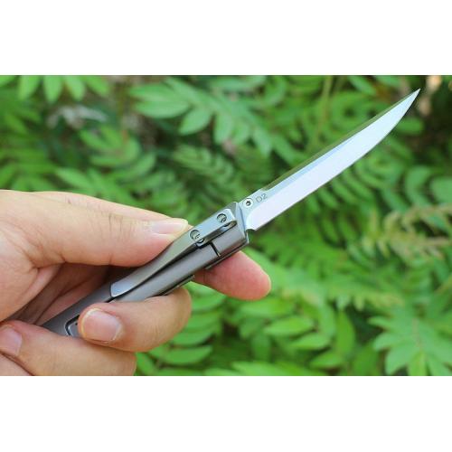 JJ097 Titanium Handle Penknife (D2)