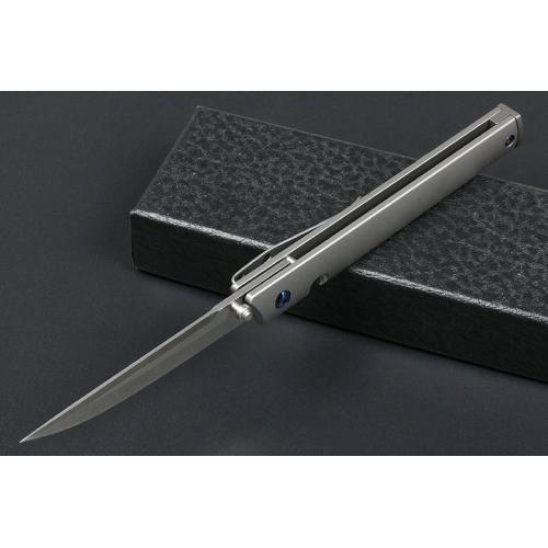 JJ097 Titanium Handle Penknife (D2)