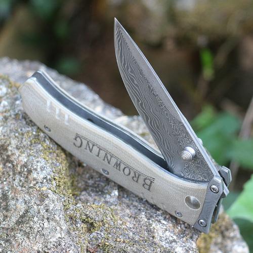 Browning F107 Damascus Folding Knife