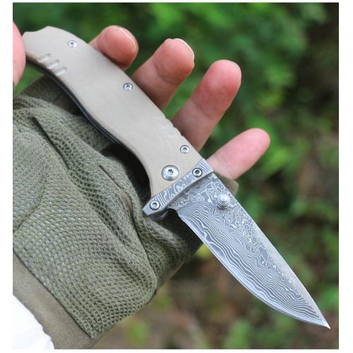 Browning F107 Damascus Folding Knife