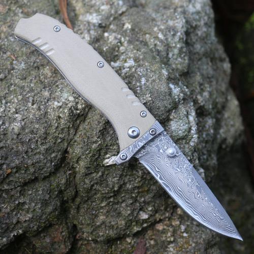 Browning F107 Damascus Folding Knife