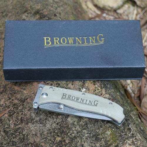 Browning F107 Damascus Folding Knife
