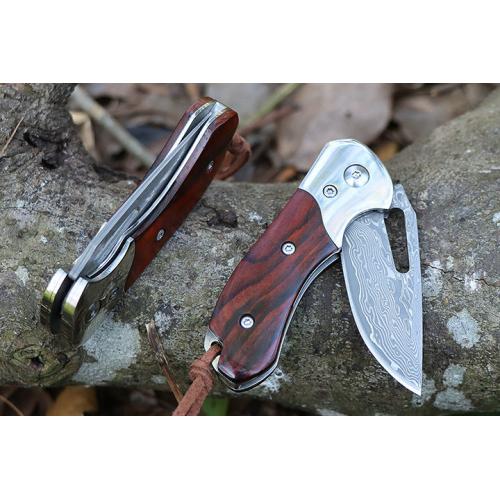 Damascus Quick Open (Red Sandalwood)