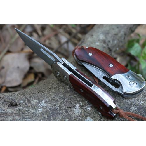 Damascus Quick Open (Red Sandalwood)