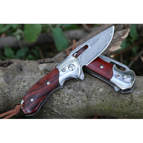 Damascus Quick Open (Red Sandalwood)