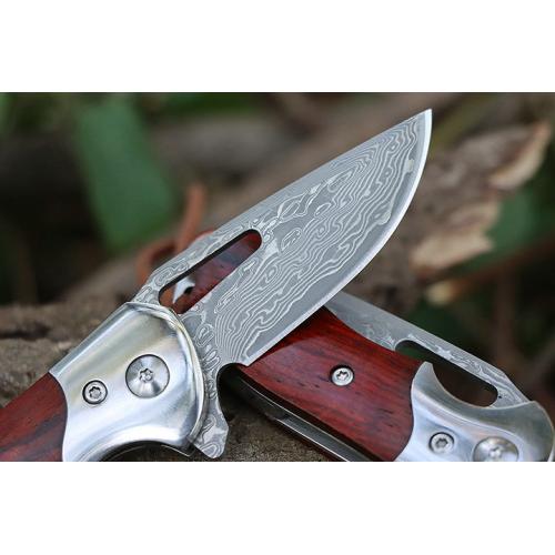 Damascus Quick Open (Red Sandalwood)