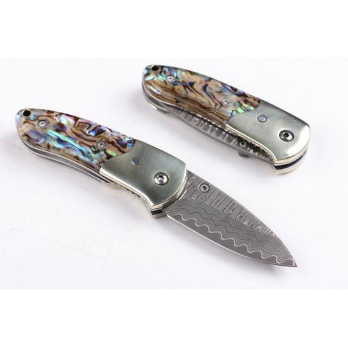 Damascus abalone (pure copper head)