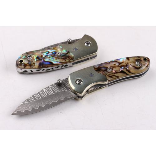 Damascus abalone (pure copper head)