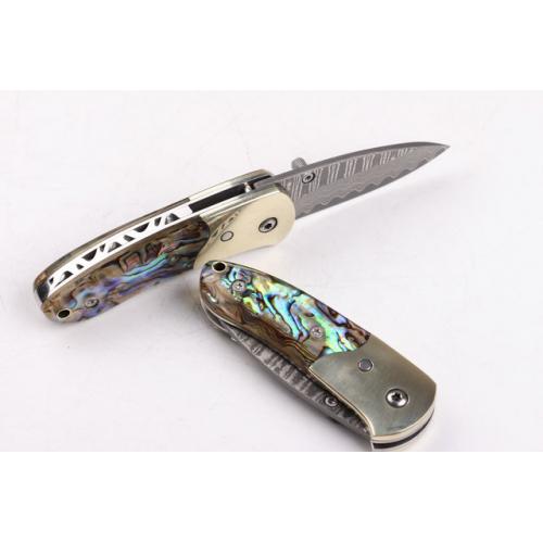 Damascus abalone (pure copper head)