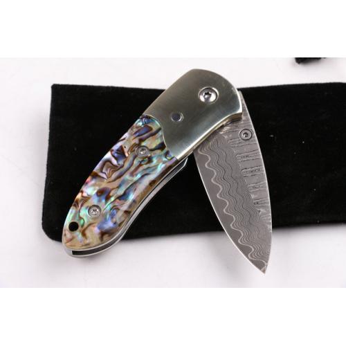 Damascus abalone (pure copper head)