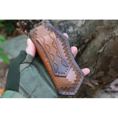 Free Wolf Canglong Damascus Folding Knife