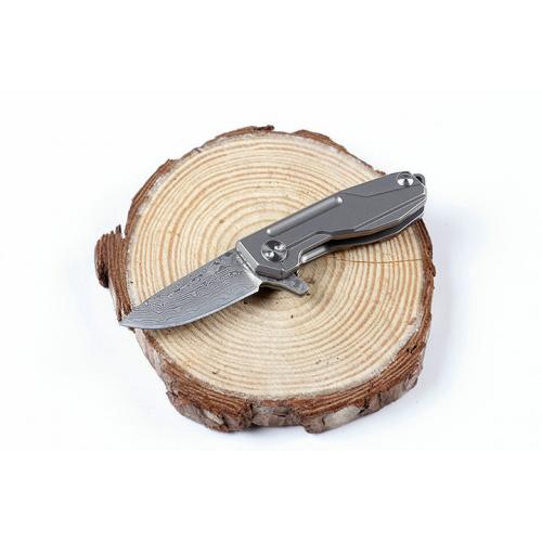 HY002 Quick Folding Knife (Damascus)