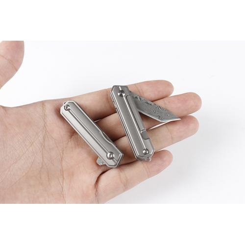 Damascus Little Commander Quick Open Folding Knife (Two Models)