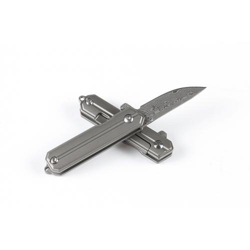 Damascus Little Commander Quick Open Folding Knife (Two Models)