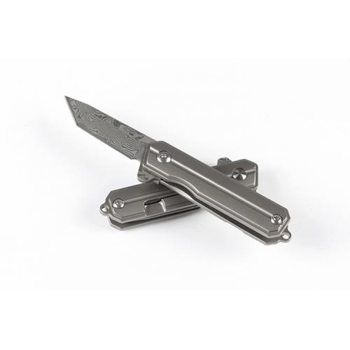 Damascus Little Commander Quick Open Folding Knife (Two Models)