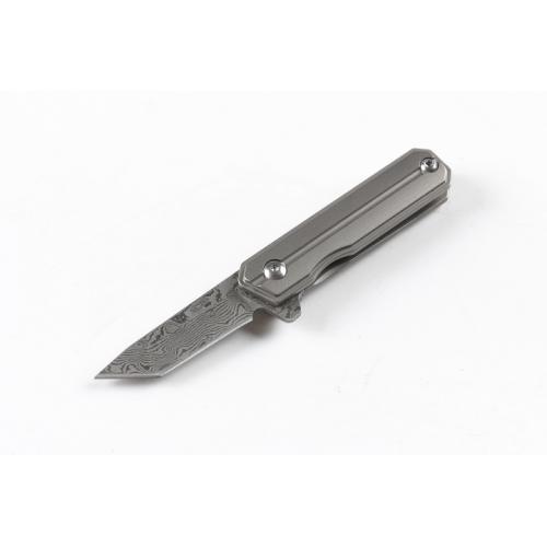 Damascus Little Commander Quick Open Folding Knife (Two Models)