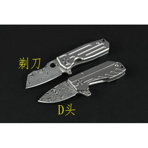 HY Damascus quick opening bearing folding knife (two models)
