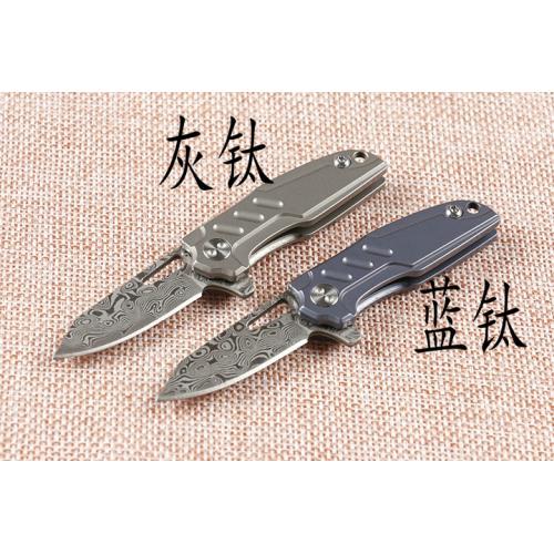 JJ004 quick opening bearing folding knife (two Damascus models)