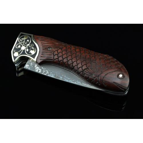 Xiaoyuer Damascus tactical folding knife