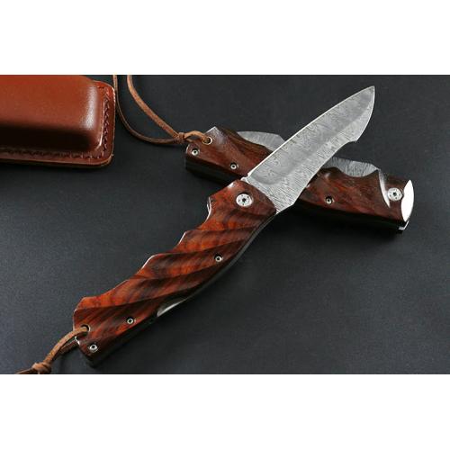 Phoenix Ruifen Damascus Folding Knife