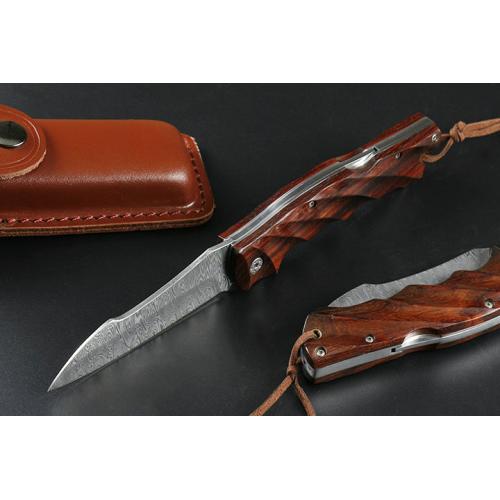 Phoenix Ruifen Damascus Folding Knife