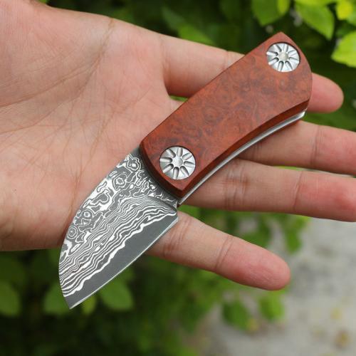 Red Shadow Armored Damascus Knife (Limited Edition)