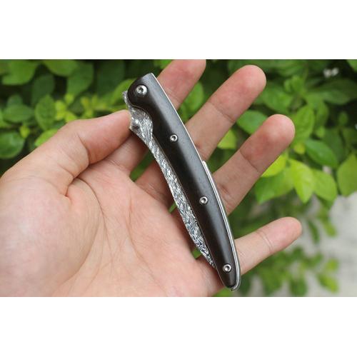 Long billed crane (Damascus steel)