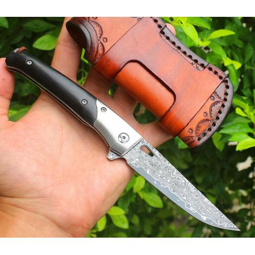 Cheetah (white steel head) with leather case