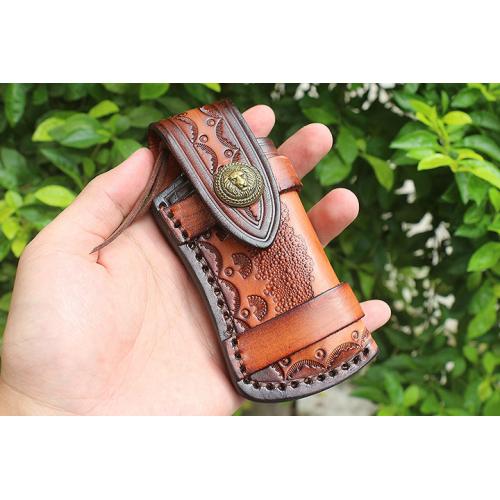 Cheetah (white steel head) with leather case