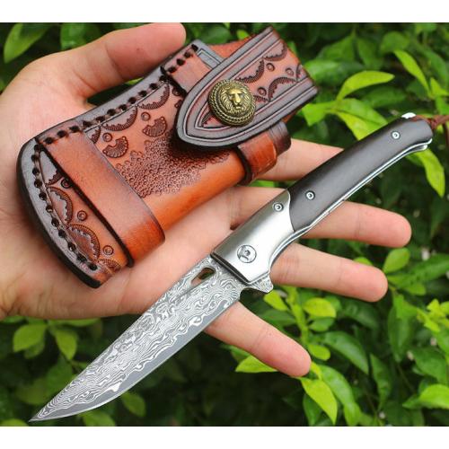Cheetah (white steel head) with leather case