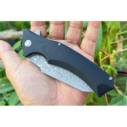 Free Wolf Big Folding Knife (Damascus Steel) (1)
