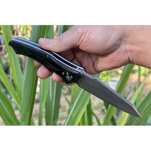 Free Wolf Big Folding Knife (Damascus Steel) (1)
