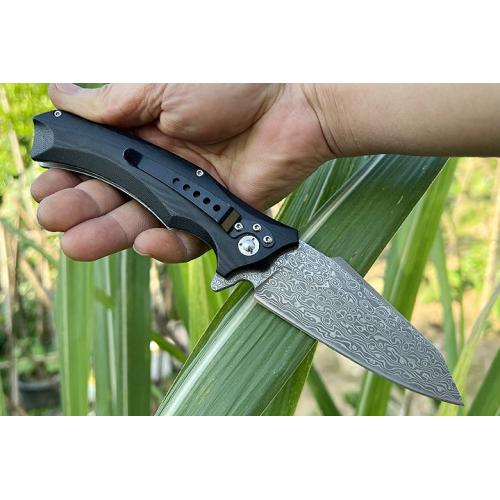 Free Wolf Big Folding Knife (Damascus Steel) (1)