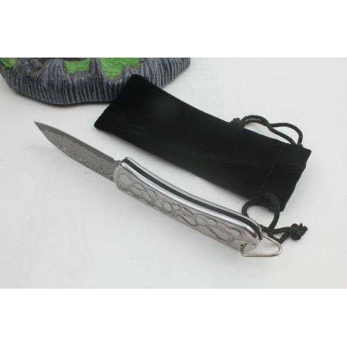 Damascus Folding Knife - Wandering Path