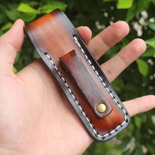 New divine pen titanium handle folding knife (Damascus two models)