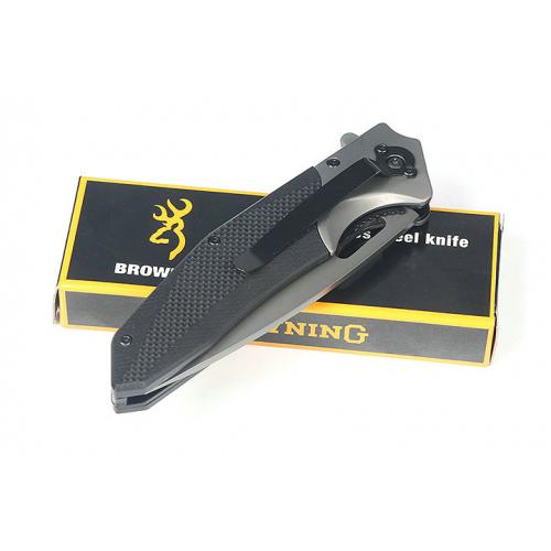 Browning F173 Quick Opening Folding Knife (Grey Titanium)