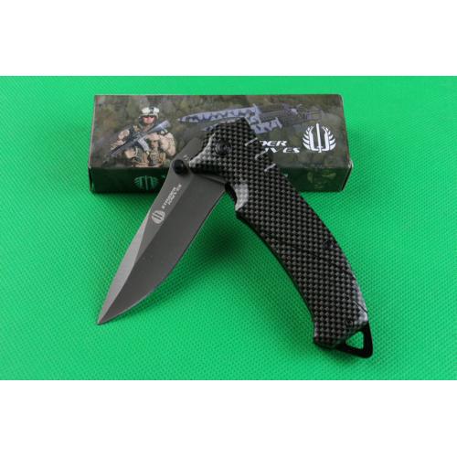 Mick FA14 Quick Opening Folding Knife (Carbon Fiber Pattern)