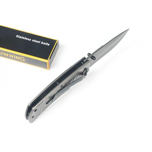 Browning F176 Quick Opening Folding Knife (Grey Titanium)