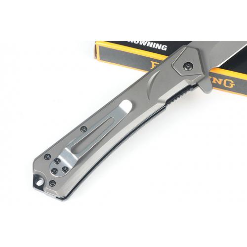 Browning F177 Quick Opening Folding Knife (Grey Titanium)