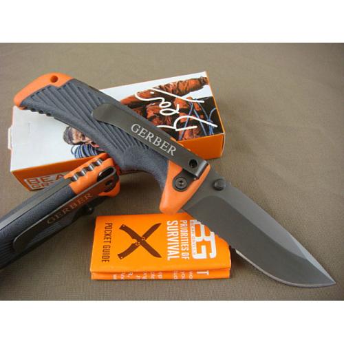 Authentic Bell Survival Folding Knife (Medium Full Blade)