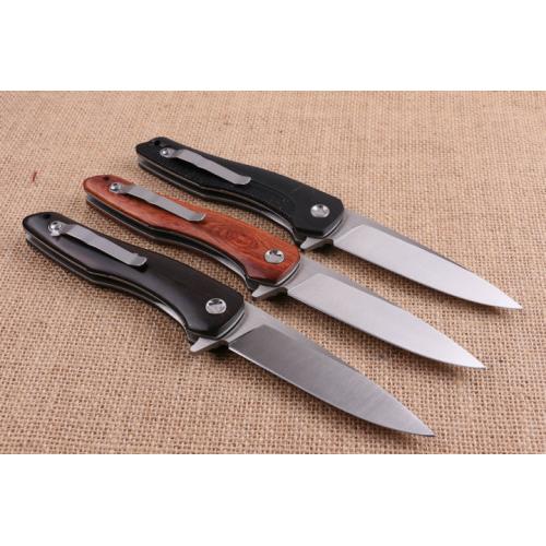 High end piston folding knife (three styles) only available in ebony wood