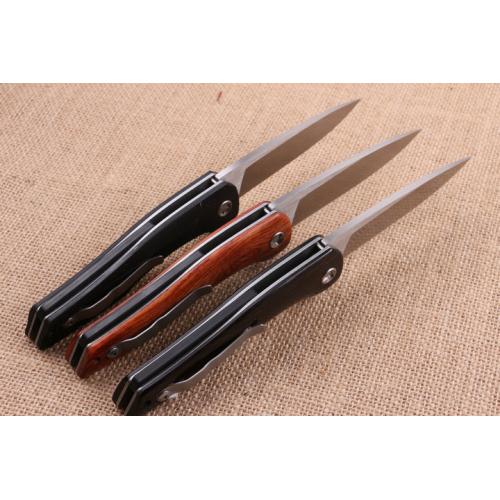 High end piston folding knife (three styles) only available in ebony wood