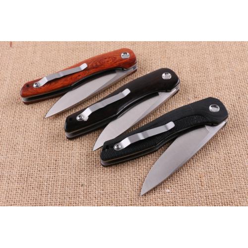 High end piston folding knife (three styles) only available in ebony wood